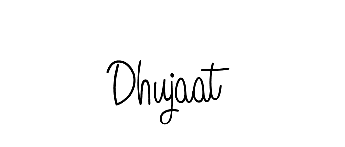 The best way (Angelique-Rose-font-FFP) to make a short signature is to pick only two or three words in your name. The name Dhujaat include a total of six letters. For converting this name. Dhujaat signature style 5 images and pictures png