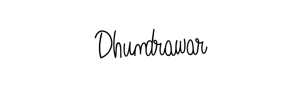 Create a beautiful signature design for name Dhundrawar. With this signature (Angelique-Rose-font-FFP) fonts, you can make a handwritten signature for free. Dhundrawar signature style 5 images and pictures png