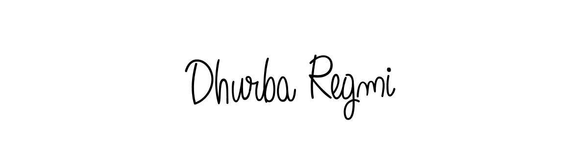 Make a beautiful signature design for name Dhurba Regmi. With this signature (Angelique-Rose-font-FFP) style, you can create a handwritten signature for free. Dhurba Regmi signature style 5 images and pictures png