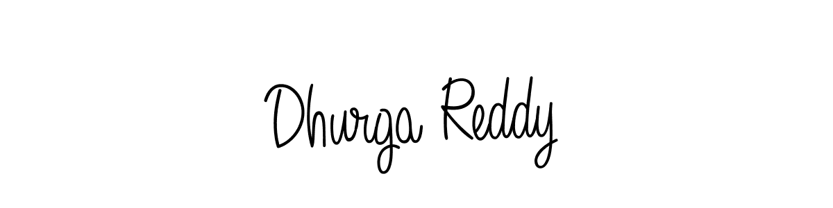 Design your own signature with our free online signature maker. With this signature software, you can create a handwritten (Angelique-Rose-font-FFP) signature for name Dhurga Reddy. Dhurga Reddy signature style 5 images and pictures png