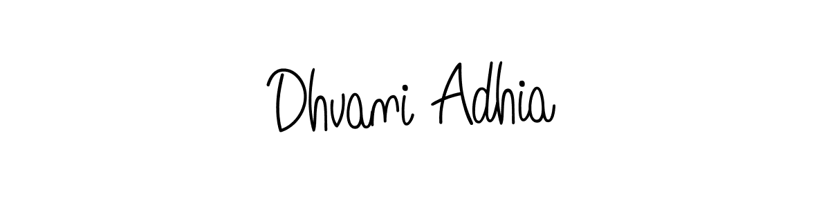 Make a short Dhvani Adhia signature style. Manage your documents anywhere anytime using Angelique-Rose-font-FFP. Create and add eSignatures, submit forms, share and send files easily. Dhvani Adhia signature style 5 images and pictures png