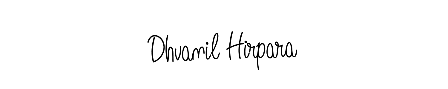 How to Draw Dhvanil Hirpara signature style? Angelique-Rose-font-FFP is a latest design signature styles for name Dhvanil Hirpara. Dhvanil Hirpara signature style 5 images and pictures png