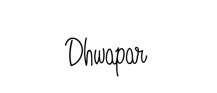 You should practise on your own different ways (Angelique-Rose-font-FFP) to write your name (Dhwapar) in signature. don't let someone else do it for you. Dhwapar signature style 5 images and pictures png