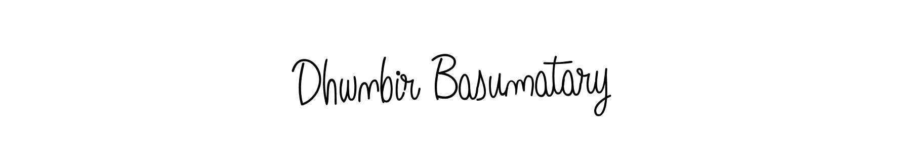 Dhwnbir Basumatary stylish signature style. Best Handwritten Sign (Angelique-Rose-font-FFP) for my name. Handwritten Signature Collection Ideas for my name Dhwnbir Basumatary. Dhwnbir Basumatary signature style 5 images and pictures png