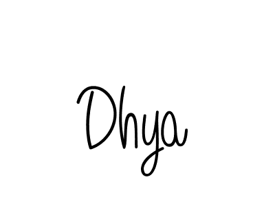 Create a beautiful signature design for name Dhya. With this signature (Angelique-Rose-font-FFP) fonts, you can make a handwritten signature for free. Dhya signature style 5 images and pictures png