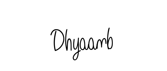 Dhyaanb stylish signature style. Best Handwritten Sign (Angelique-Rose-font-FFP) for my name. Handwritten Signature Collection Ideas for my name Dhyaanb. Dhyaanb signature style 5 images and pictures png