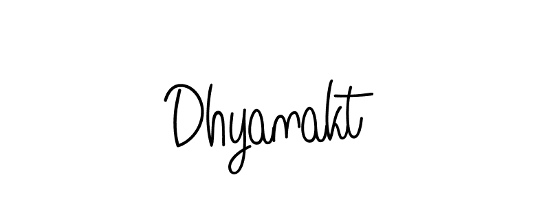 How to make Dhyanakt name signature. Use Angelique-Rose-font-FFP style for creating short signs online. This is the latest handwritten sign. Dhyanakt signature style 5 images and pictures png