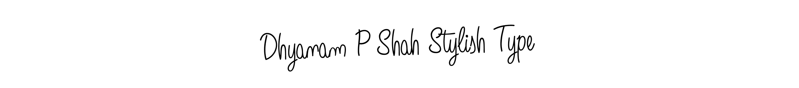 Make a beautiful signature design for name Dhyanam P Shah Stylish Type. Use this online signature maker to create a handwritten signature for free. Dhyanam P Shah Stylish Type signature style 5 images and pictures png