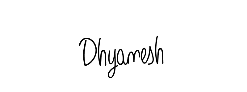 How to make Dhyanesh name signature. Use Angelique-Rose-font-FFP style for creating short signs online. This is the latest handwritten sign. Dhyanesh signature style 5 images and pictures png