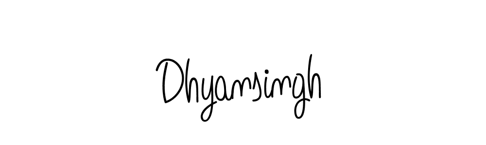 Use a signature maker to create a handwritten signature online. With this signature software, you can design (Angelique-Rose-font-FFP) your own signature for name Dhyansingh. Dhyansingh signature style 5 images and pictures png