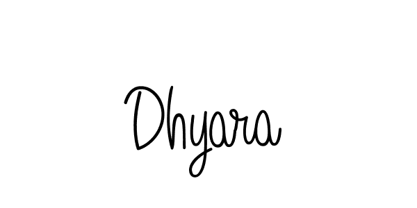 Dhyara stylish signature style. Best Handwritten Sign (Angelique-Rose-font-FFP) for my name. Handwritten Signature Collection Ideas for my name Dhyara. Dhyara signature style 5 images and pictures png