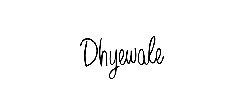 Create a beautiful signature design for name Dhyewale. With this signature (Angelique-Rose-font-FFP) fonts, you can make a handwritten signature for free. Dhyewale signature style 5 images and pictures png