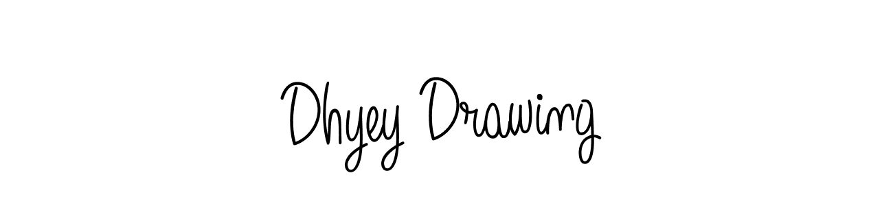 Dhyey Drawing stylish signature style. Best Handwritten Sign (Angelique-Rose-font-FFP) for my name. Handwritten Signature Collection Ideas for my name Dhyey Drawing. Dhyey Drawing signature style 5 images and pictures png