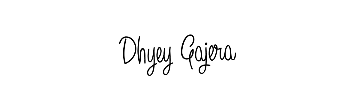 How to Draw Dhyey Gajera signature style? Angelique-Rose-font-FFP is a latest design signature styles for name Dhyey Gajera. Dhyey Gajera signature style 5 images and pictures png