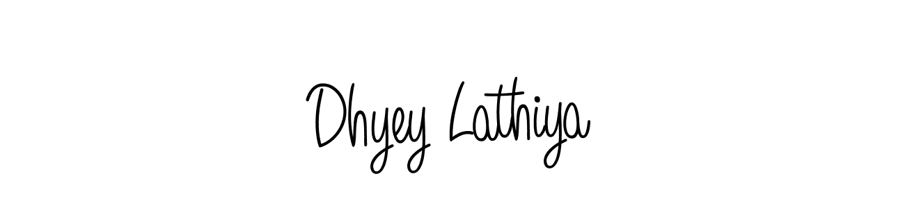 Best and Professional Signature Style for Dhyey Lathiya. Angelique-Rose-font-FFP Best Signature Style Collection. Dhyey Lathiya signature style 5 images and pictures png