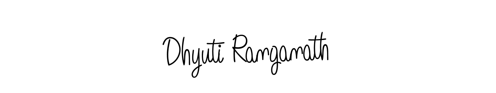 Also we have Dhyuti Ranganath name is the best signature style. Create professional handwritten signature collection using Angelique-Rose-font-FFP autograph style. Dhyuti Ranganath signature style 5 images and pictures png