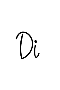 You should practise on your own different ways (Angelique-Rose-font-FFP) to write your name (Di) in signature. don't let someone else do it for you. Di signature style 5 images and pictures png