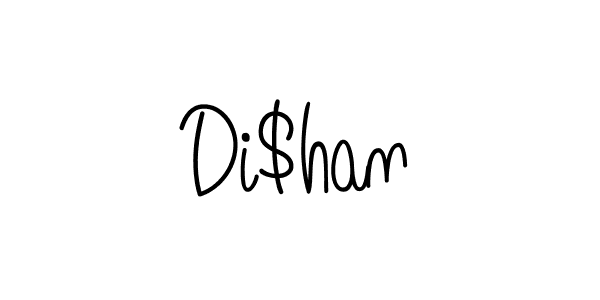 Di$han stylish signature style. Best Handwritten Sign (Angelique-Rose-font-FFP) for my name. Handwritten Signature Collection Ideas for my name Di$han. Di$han signature style 5 images and pictures png