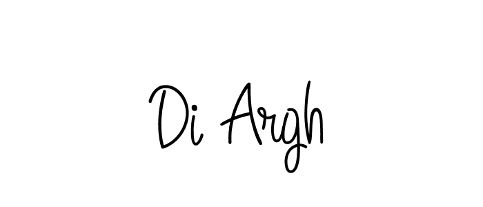Di Argh stylish signature style. Best Handwritten Sign (Angelique-Rose-font-FFP) for my name. Handwritten Signature Collection Ideas for my name Di Argh. Di Argh signature style 5 images and pictures png