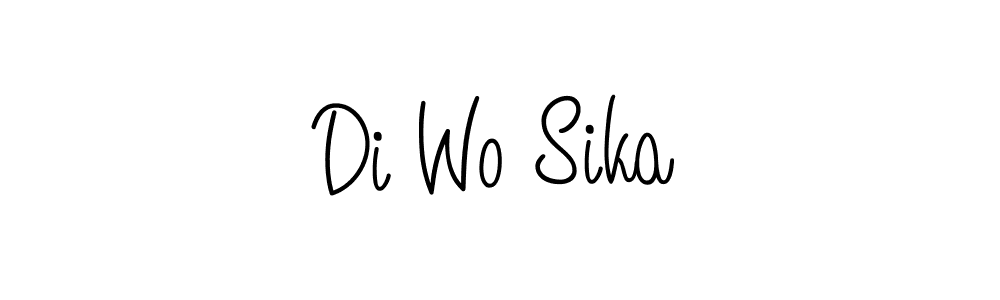 How to make Di Wo Sika signature? Angelique-Rose-font-FFP is a professional autograph style. Create handwritten signature for Di Wo Sika name. Di Wo Sika signature style 5 images and pictures png