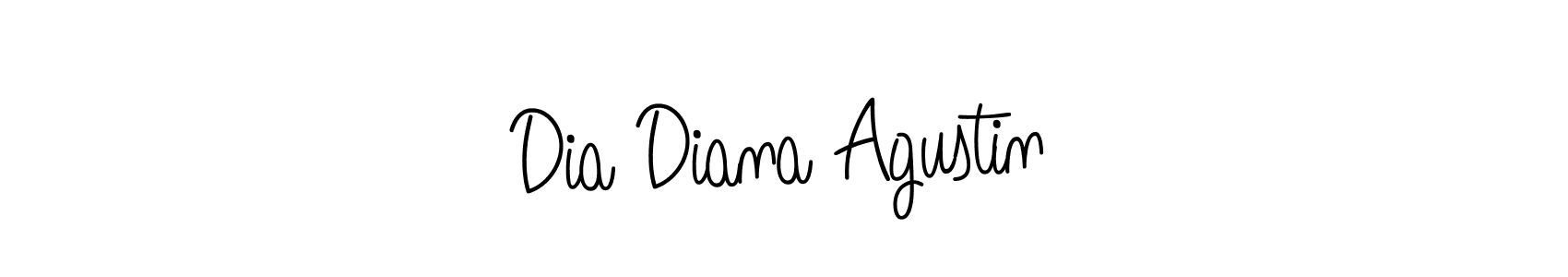 How to Draw Dia Diana Agustin signature style? Angelique-Rose-font-FFP is a latest design signature styles for name Dia Diana Agustin. Dia Diana Agustin signature style 5 images and pictures png