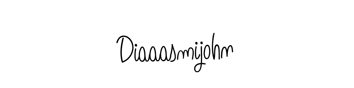 The best way (Angelique-Rose-font-FFP) to make a short signature is to pick only two or three words in your name. The name Diaaasmijohn include a total of six letters. For converting this name. Diaaasmijohn signature style 5 images and pictures png