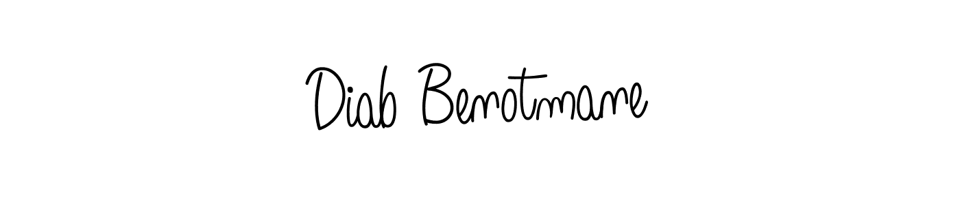 Also You can easily find your signature by using the search form. We will create Diab Benotmane name handwritten signature images for you free of cost using Angelique-Rose-font-FFP sign style. Diab Benotmane signature style 5 images and pictures png