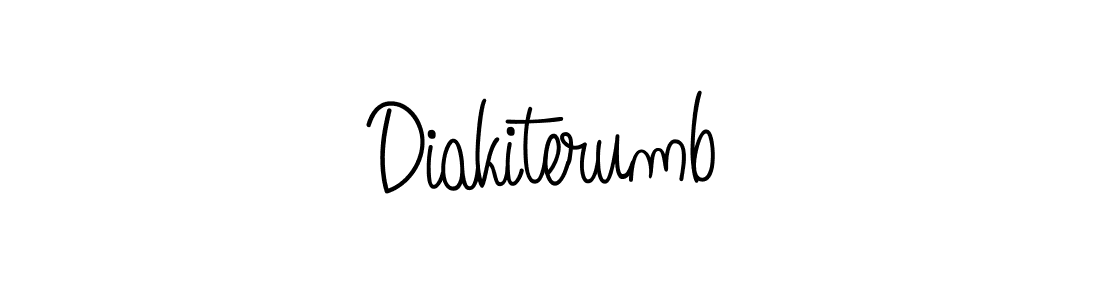 The best way (Angelique-Rose-font-FFP) to make a short signature is to pick only two or three words in your name. The name Diakiterumb include a total of six letters. For converting this name. Diakiterumb signature style 5 images and pictures png