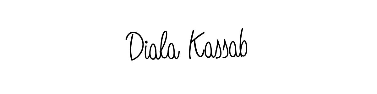 Create a beautiful signature design for name Diala Kassab. With this signature (Angelique-Rose-font-FFP) fonts, you can make a handwritten signature for free. Diala Kassab signature style 5 images and pictures png