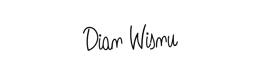 The best way (Angelique-Rose-font-FFP) to make a short signature is to pick only two or three words in your name. The name Dian Wisnu include a total of six letters. For converting this name. Dian Wisnu signature style 5 images and pictures png