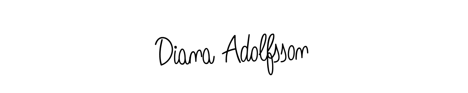 How to make Diana Adolfsson signature? Angelique-Rose-font-FFP is a professional autograph style. Create handwritten signature for Diana Adolfsson name. Diana Adolfsson signature style 5 images and pictures png