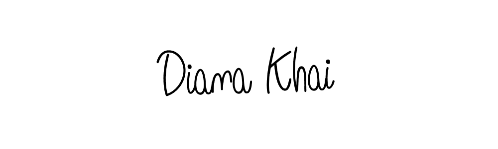 Design your own signature with our free online signature maker. With this signature software, you can create a handwritten (Angelique-Rose-font-FFP) signature for name Diana Khai. Diana Khai signature style 5 images and pictures png