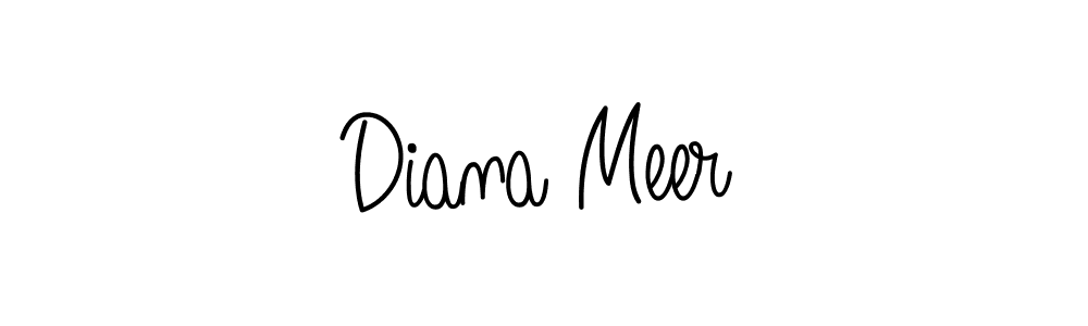 How to make Diana Meer name signature. Use Angelique-Rose-font-FFP style for creating short signs online. This is the latest handwritten sign. Diana Meer signature style 5 images and pictures png