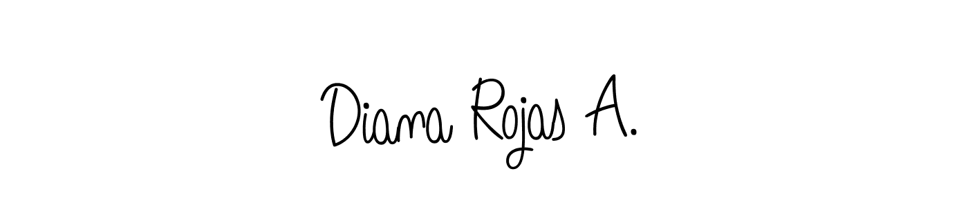 This is the best signature style for the Diana Rojas A. name. Also you like these signature font (Angelique-Rose-font-FFP). Mix name signature. Diana Rojas A. signature style 5 images and pictures png