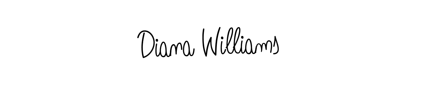 Also You can easily find your signature by using the search form. We will create Diana Williams name handwritten signature images for you free of cost using Angelique-Rose-font-FFP sign style. Diana Williams signature style 5 images and pictures png