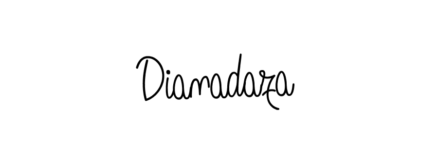 How to make Dianadaza signature? Angelique-Rose-font-FFP is a professional autograph style. Create handwritten signature for Dianadaza name. Dianadaza signature style 5 images and pictures png