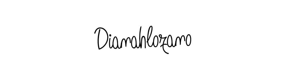 The best way (Angelique-Rose-font-FFP) to make a short signature is to pick only two or three words in your name. The name Dianahlozano include a total of six letters. For converting this name. Dianahlozano signature style 5 images and pictures png