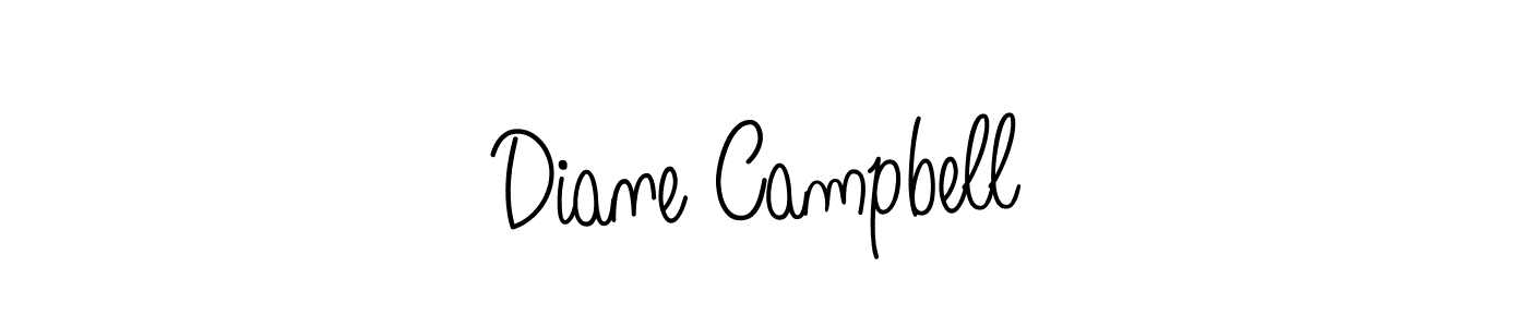 Design your own signature with our free online signature maker. With this signature software, you can create a handwritten (Angelique-Rose-font-FFP) signature for name Diane Campbell. Diane Campbell signature style 5 images and pictures png