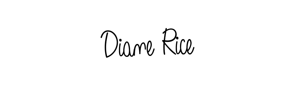 Angelique-Rose-font-FFP is a professional signature style that is perfect for those who want to add a touch of class to their signature. It is also a great choice for those who want to make their signature more unique. Get Diane Rice name to fancy signature for free. Diane Rice signature style 5 images and pictures png
