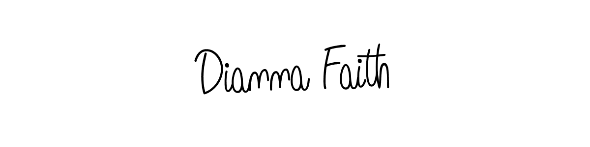 Design your own signature with our free online signature maker. With this signature software, you can create a handwritten (Angelique-Rose-font-FFP) signature for name Dianna Faith. Dianna Faith signature style 5 images and pictures png
