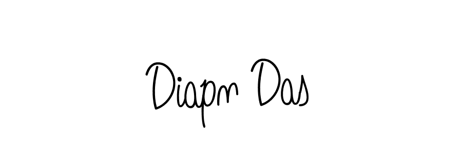 Use a signature maker to create a handwritten signature online. With this signature software, you can design (Angelique-Rose-font-FFP) your own signature for name Diapn Das. Diapn Das signature style 5 images and pictures png