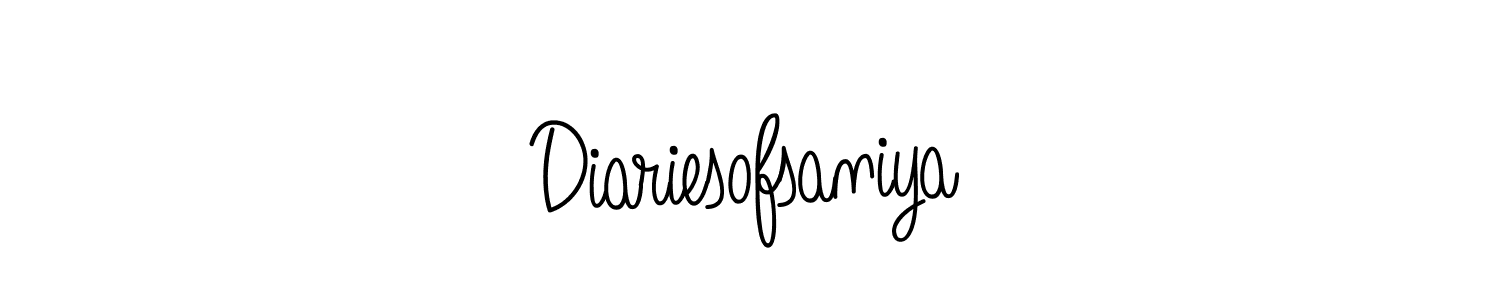 It looks lik you need a new signature style for name Diariesofsaniya. Design unique handwritten (Angelique-Rose-font-FFP) signature with our free signature maker in just a few clicks. Diariesofsaniya signature style 5 images and pictures png