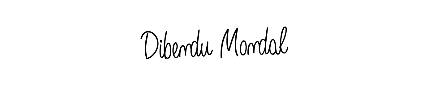 How to make Dibendu Mondal signature? Angelique-Rose-font-FFP is a professional autograph style. Create handwritten signature for Dibendu Mondal name. Dibendu Mondal signature style 5 images and pictures png