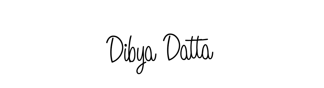 Dibya Datta stylish signature style. Best Handwritten Sign (Angelique-Rose-font-FFP) for my name. Handwritten Signature Collection Ideas for my name Dibya Datta. Dibya Datta signature style 5 images and pictures png