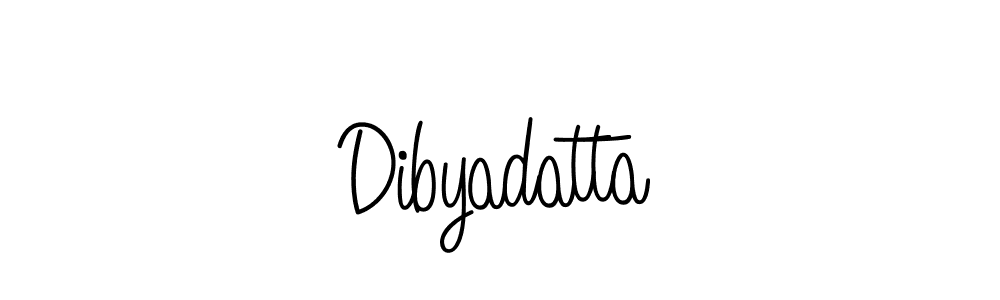 Make a beautiful signature design for name Dibyadatta. With this signature (Angelique-Rose-font-FFP) style, you can create a handwritten signature for free. Dibyadatta signature style 5 images and pictures png