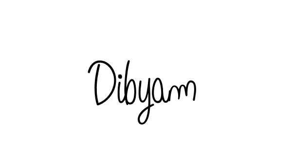 How to make Dibyam name signature. Use Angelique-Rose-font-FFP style for creating short signs online. This is the latest handwritten sign. Dibyam signature style 5 images and pictures png