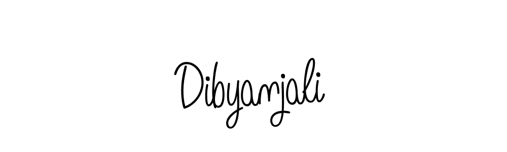 You should practise on your own different ways (Angelique-Rose-font-FFP) to write your name (Dibyanjali) in signature. don't let someone else do it for you. Dibyanjali signature style 5 images and pictures png