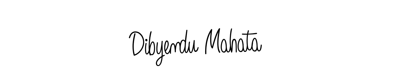 How to make Dibyendu Mahata name signature. Use Angelique-Rose-font-FFP style for creating short signs online. This is the latest handwritten sign. Dibyendu Mahata signature style 5 images and pictures png