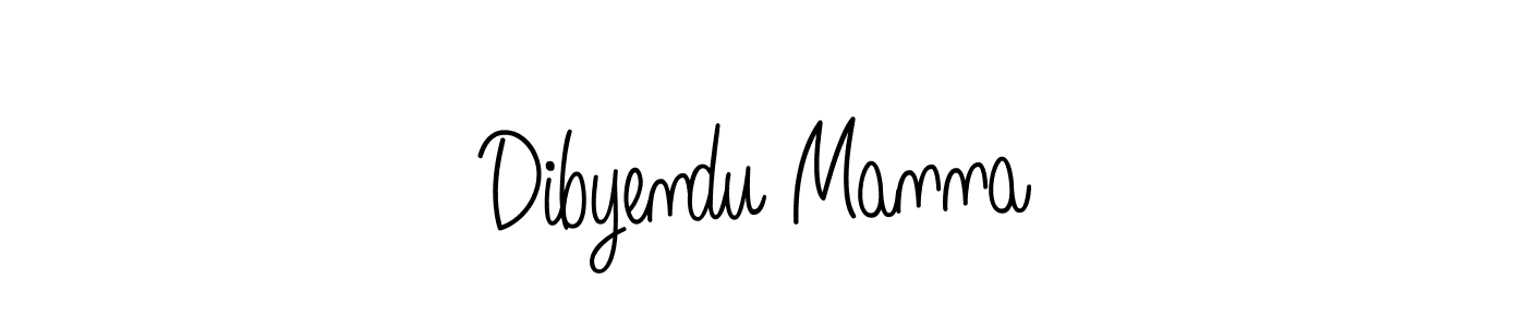 Use a signature maker to create a handwritten signature online. With this signature software, you can design (Angelique-Rose-font-FFP) your own signature for name Dibyendu Manna. Dibyendu Manna signature style 5 images and pictures png