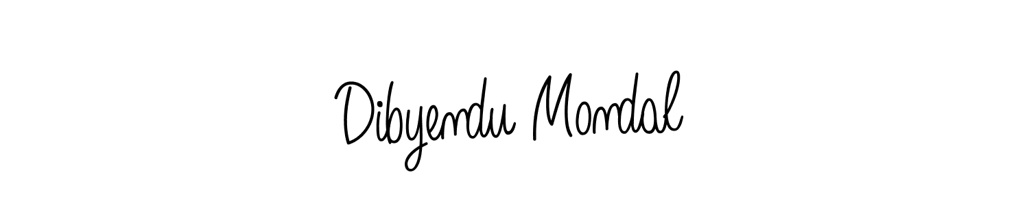 Create a beautiful signature design for name Dibyendu Mondal. With this signature (Angelique-Rose-font-FFP) fonts, you can make a handwritten signature for free. Dibyendu Mondal signature style 5 images and pictures png
